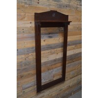 thumb-Antieke Art Deco spiegellijst eikenhout-3