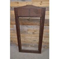 thumb-Antieke Art Deco spiegellijst eikenhout-7