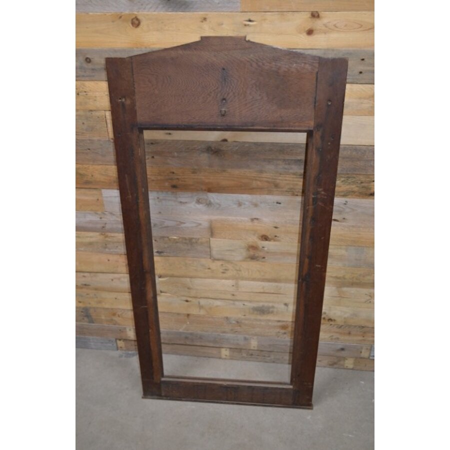 Antieke Art Deco spiegellijst eikenhout-7