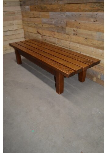 Eikenhouten salontafel of bankje 