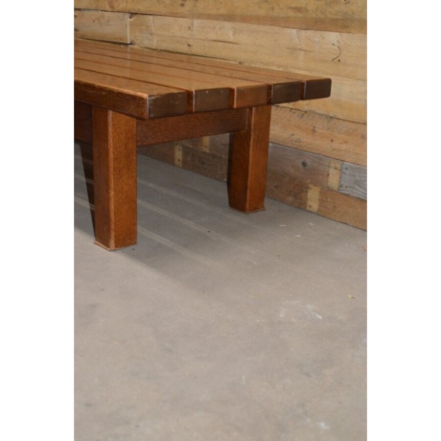 Eikenhouten salontafel of als bankje te gebruiken-2