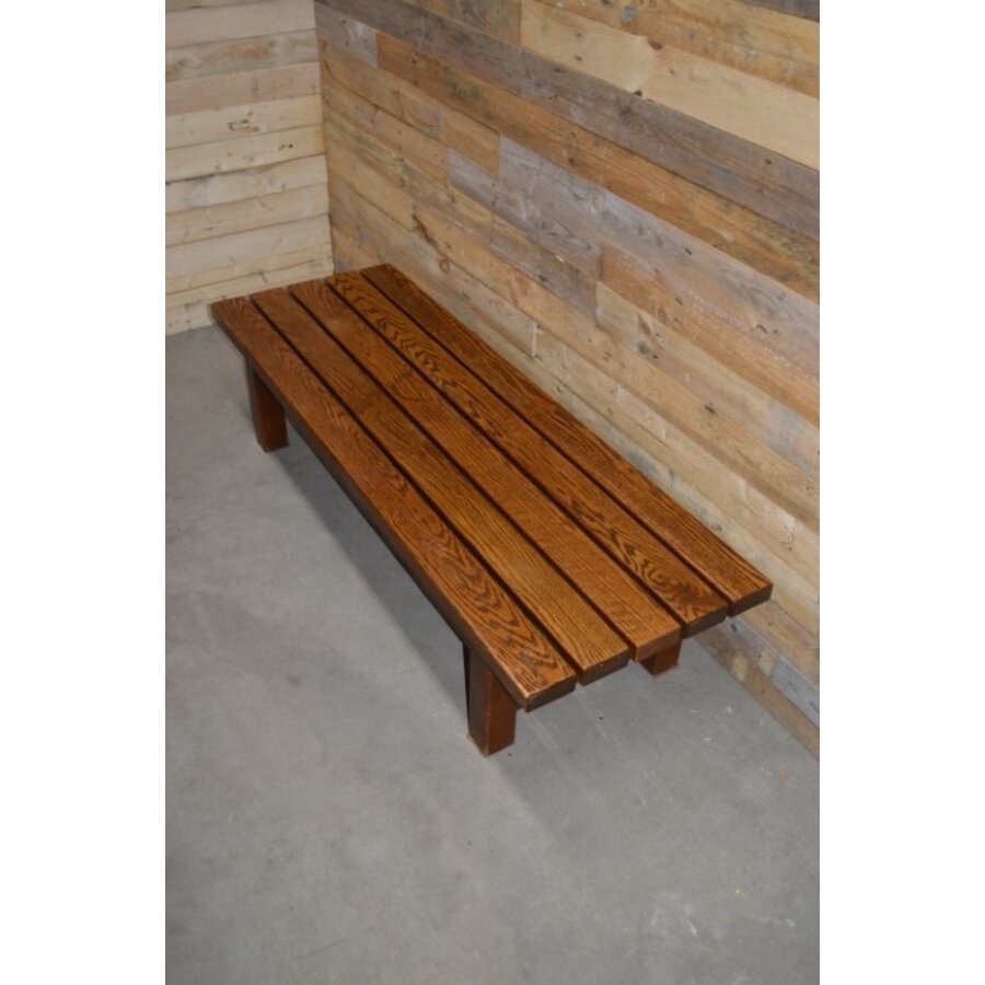 Eikenhouten salontafel of als bankje te gebruiken-3