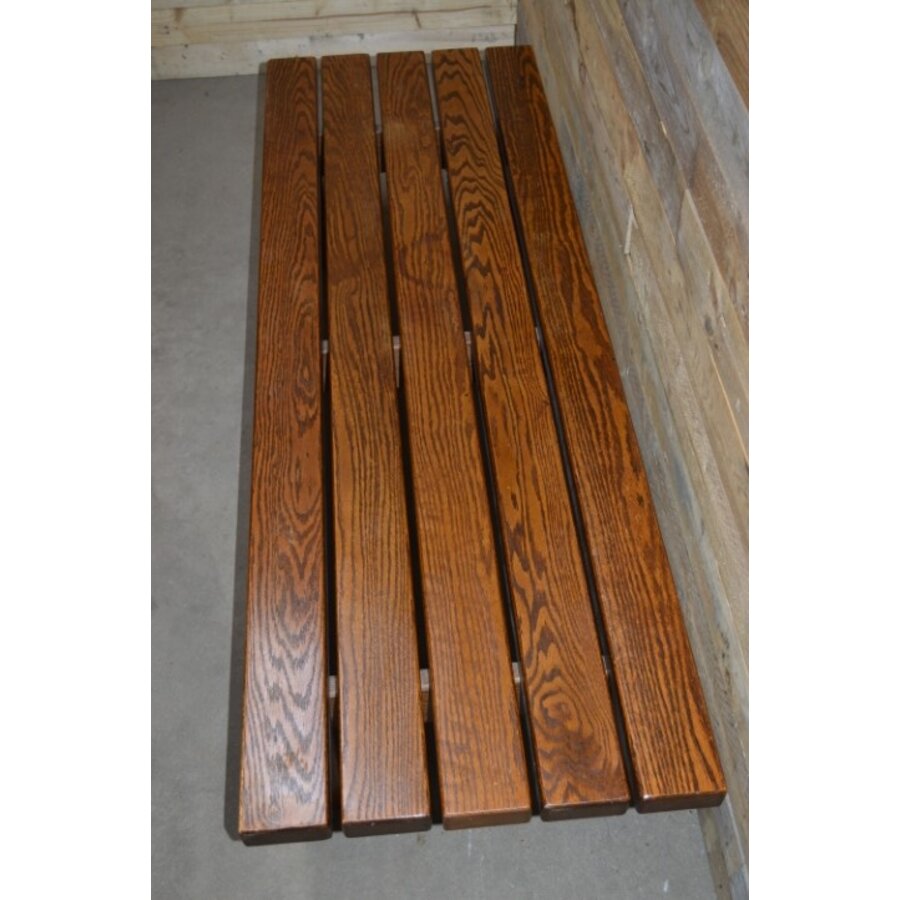 Eikenhouten salontafel of als bankje te gebruiken-5