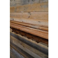 thumb-Brutalist eikenhouten boeren wandkapstok met hoedenplank – Jaren 50-2
