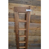 thumb-Brutalist eikenhouten boeren wandkapstok met hoedenplank – Jaren 50-9