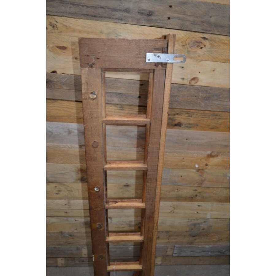 Brutalist eikenhouten boeren wandkapstok met hoedenplank – Jaren 50-9