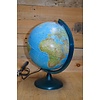 LoodsVol, Tweedehands Vintage kunststof wereldbol lamp uit Italië – Jaren 80 globe