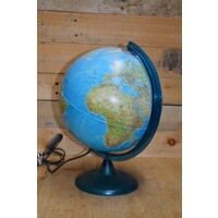 thumb-Vintage kunststof wereldbol lamp uit Italië – Jaren 80 globe-1