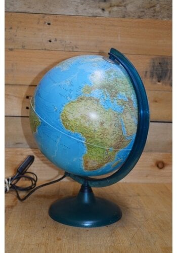 Wereldbol lamp kunststof 