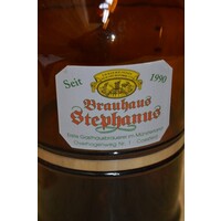 thumb-Grote 3 liter beugelfles Brauhaus Stephanus met metalen handgreep-2