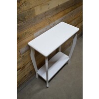 thumb-Moderne witte houten sidetable met Engelse Queen Ann poten-4