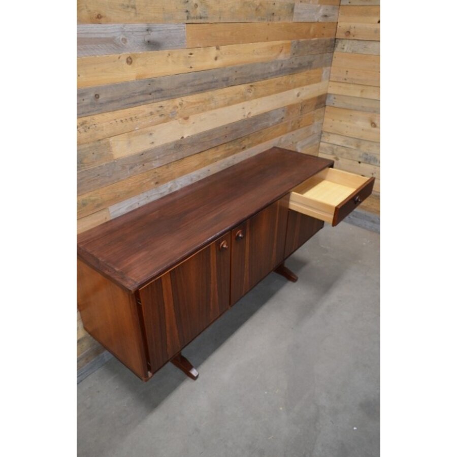 Retro design teak houten dressoir van William Watting voor Fristho-10