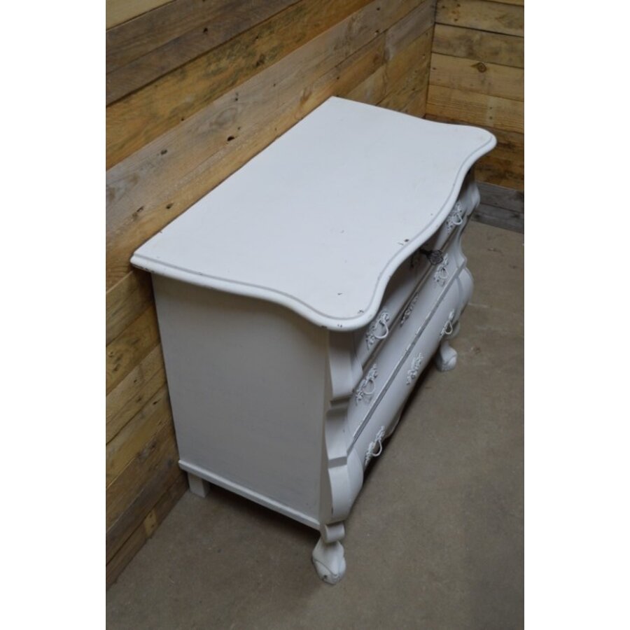 Buikkastje met klep wit geschilderd-4