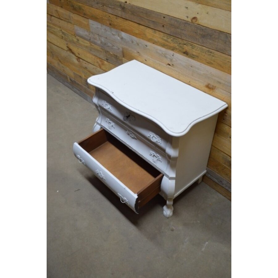 Buikkastje met klep wit geschilderd-6