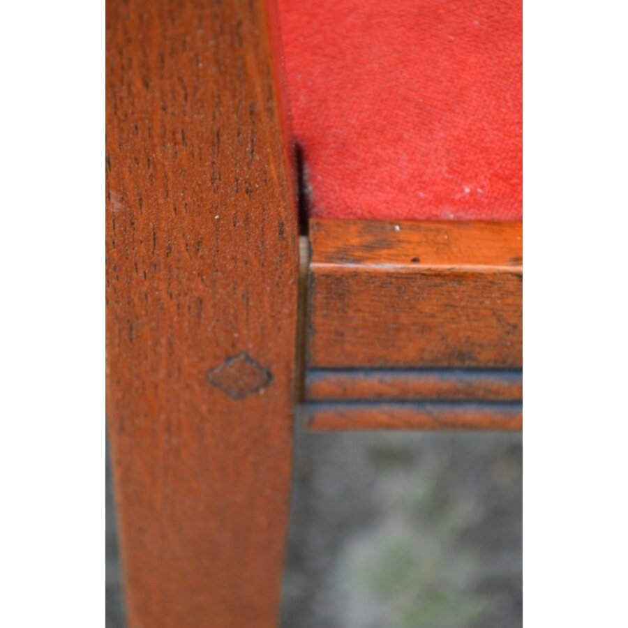 Schuitema Jugendstil stoelen 6 stuks eiken stoelen-8