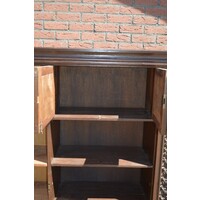 thumb-Massief teakhouten Oosterse boekenkast annex servieskast-6