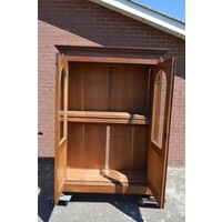 thumb-Antieke eikenhouten vitrinekast met glas uit begin vorige eeuw-10