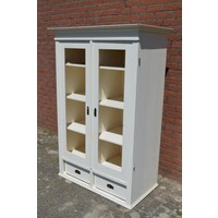 thumb-Oud grenen kledingkast wit geschilderd-1