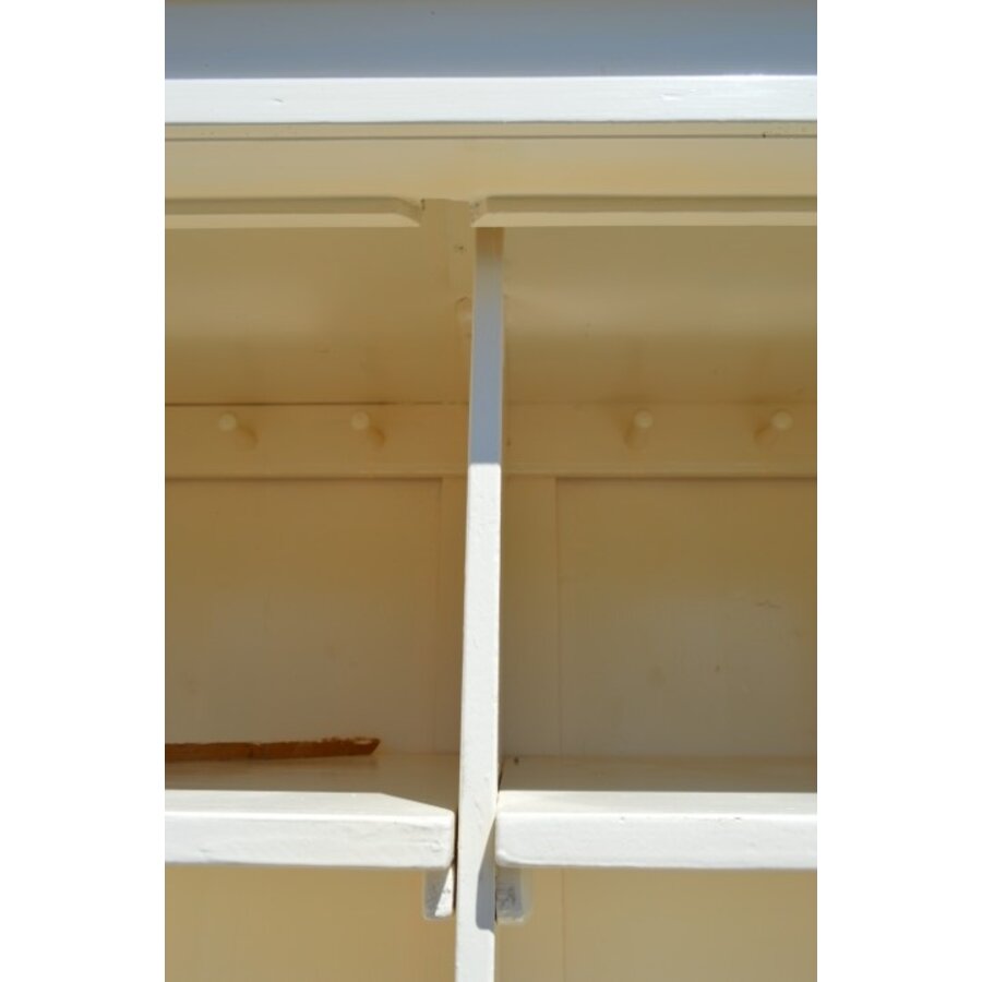 Oud grenen kledingkast wit geschilderd-6