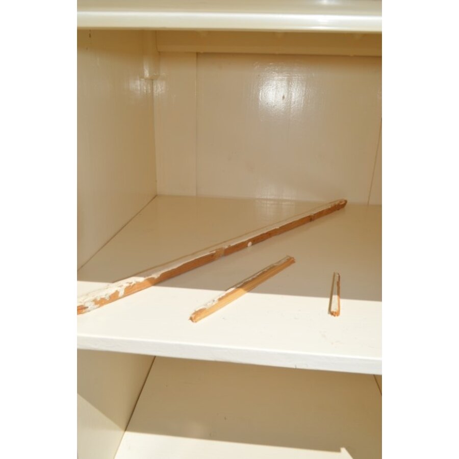 Oud grenen kledingkast wit geschilderd-7