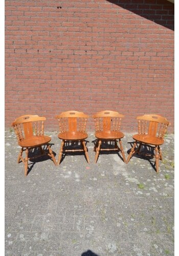 Cafestoelen beukenhout – set van 4 