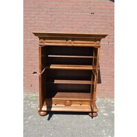 thumb-Klassieke vintage massief eiken kussenkast met lades-6