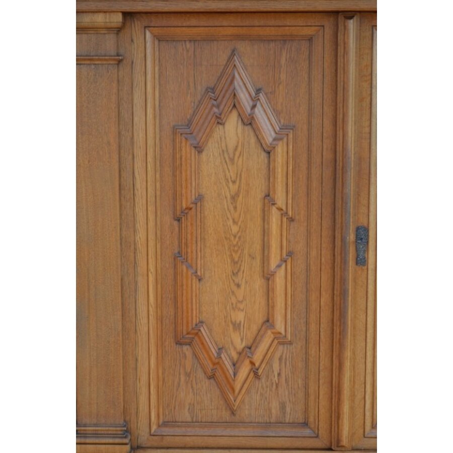 Robuuste kast grenen / eiken 3 delig-3