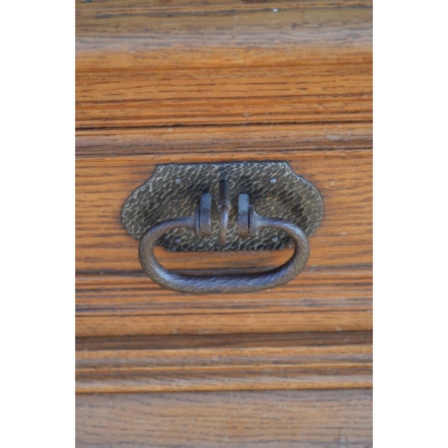 Robuuste kast grenen / eiken 3 delig-4