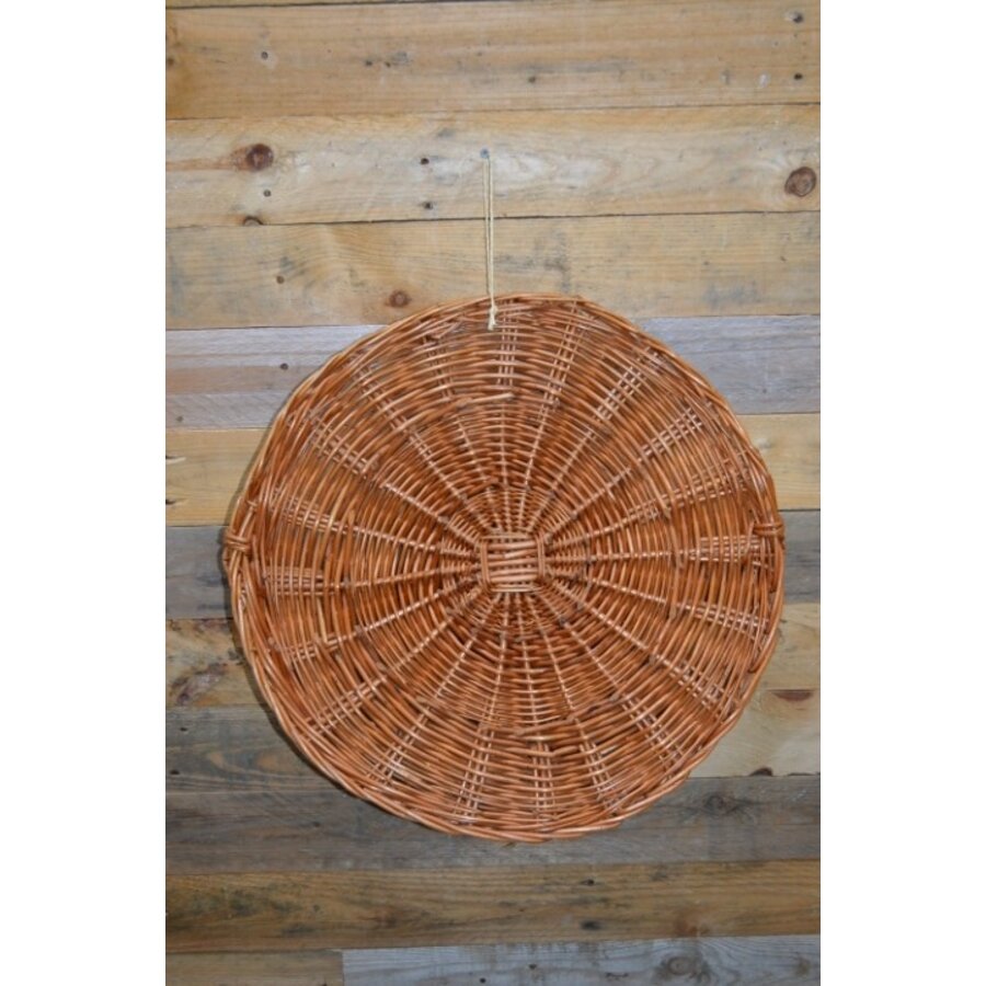 Decoratieve en functionele ronde wandruif van wilgentenen-5