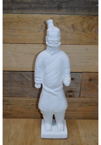 Betonnen beeld Staande Chinese soldaat showmodel 