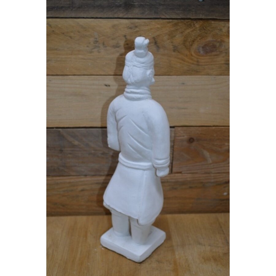 Betonnen beeld van staande Chinese soldaat uit terracottaleger-3