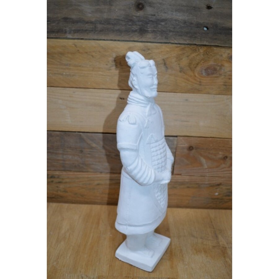 Betonnen Chinese officier – tuinbeeld uit terracotta leger – tweede keus-2