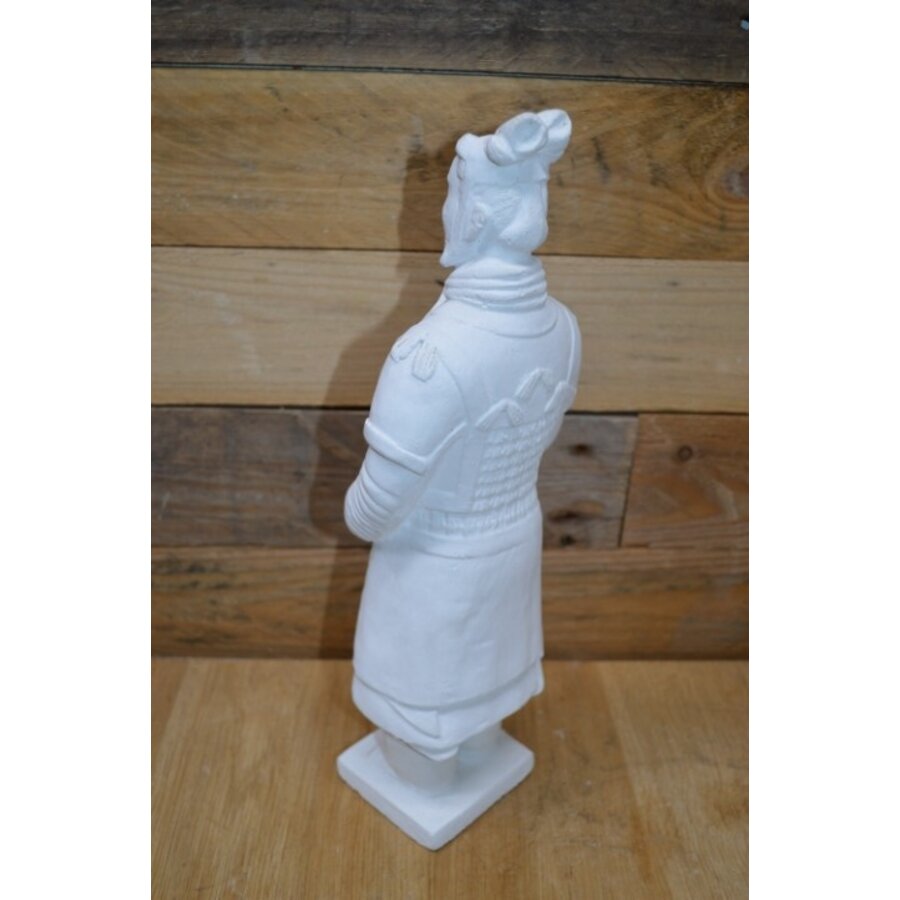 Betonnen Chinese officier – tuinbeeld uit terracotta leger – tweede keus-4