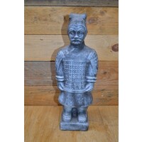 thumb-Betonnen tuinbeeld van Chinese krijger in stone kleur – tweede keus-1