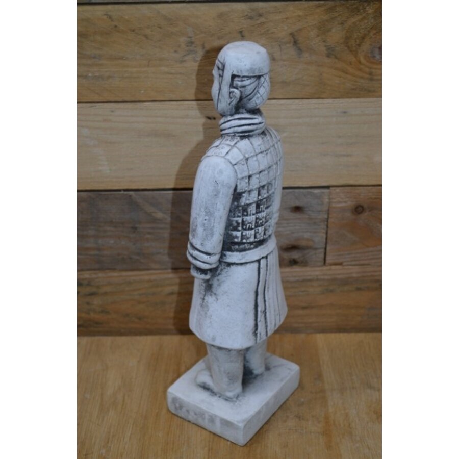 Betonnen tuinbeeld van Chinese krijger uit terracotta leger-5