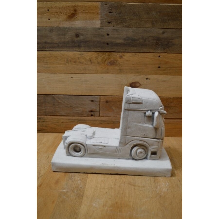 Decoratieve betonnen truck – schaalmodel vrachtwagen voor in de tuin-3