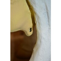 thumb-Landelijk polyester tuinbeeld van zwart bonte koe op ware grootte-5