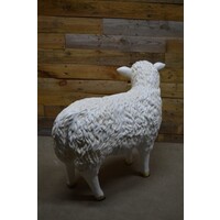 thumb-Levensecht wit schaap van kunststof – kijkt naar links-5