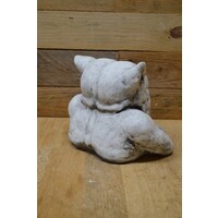 thumb-Voor zich uit starende waterspuwer – gotisch betonnen tuinbeeld-4