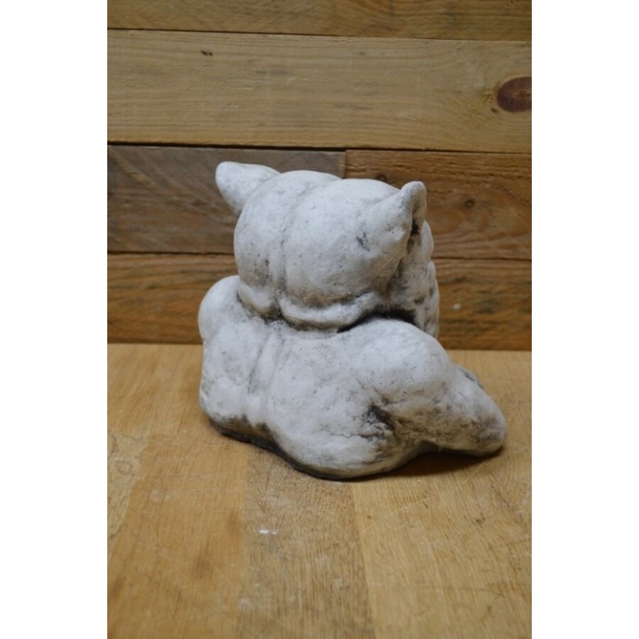 Voor zich uit starende waterspuwer – gotisch betonnen tuinbeeld-4