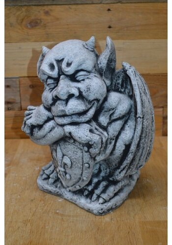 Waterspuwer op schild 