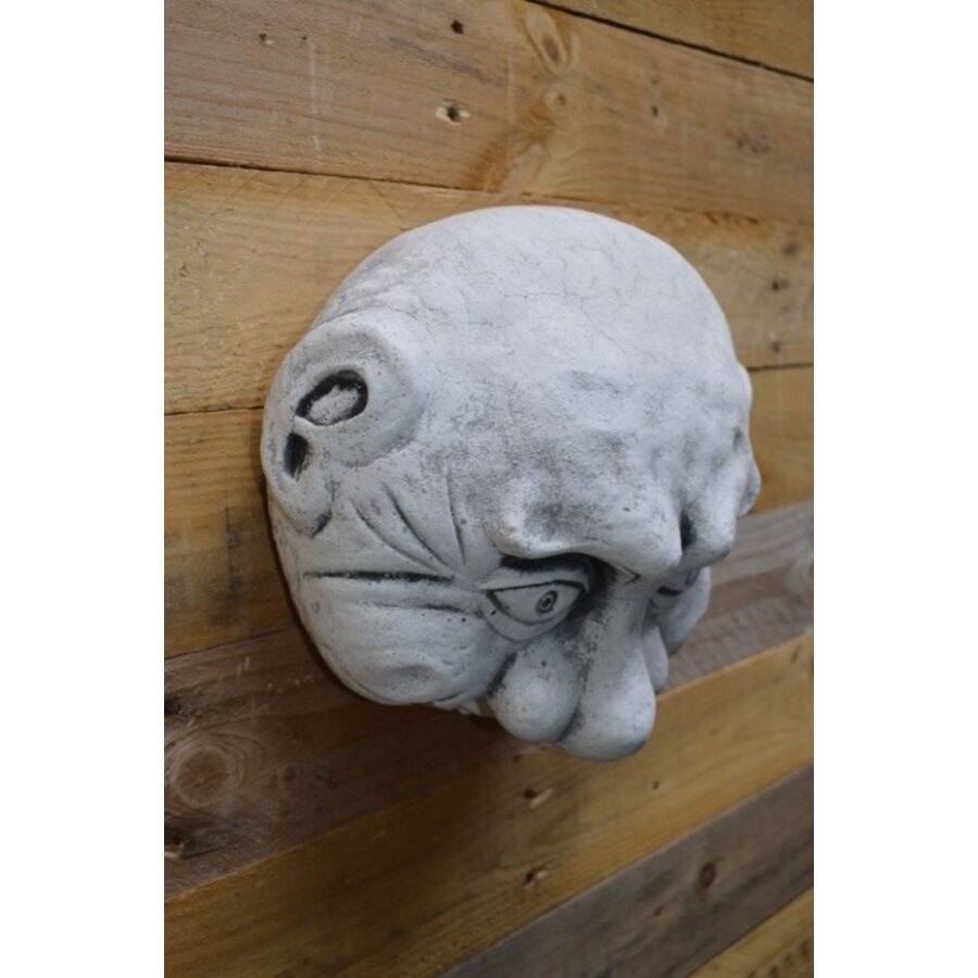 Vrolijke betonnen Steen – vrolijk tuinbeeld om te schilderen of hangen-4