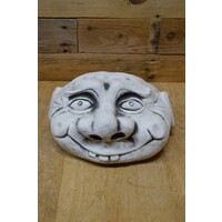 thumb-Vrolijke betonnen Steen – vrolijk tuinbeeld om te schilderen of hangen-1