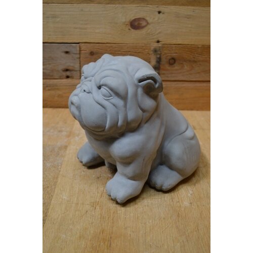 Buldog grijs geschilderd 