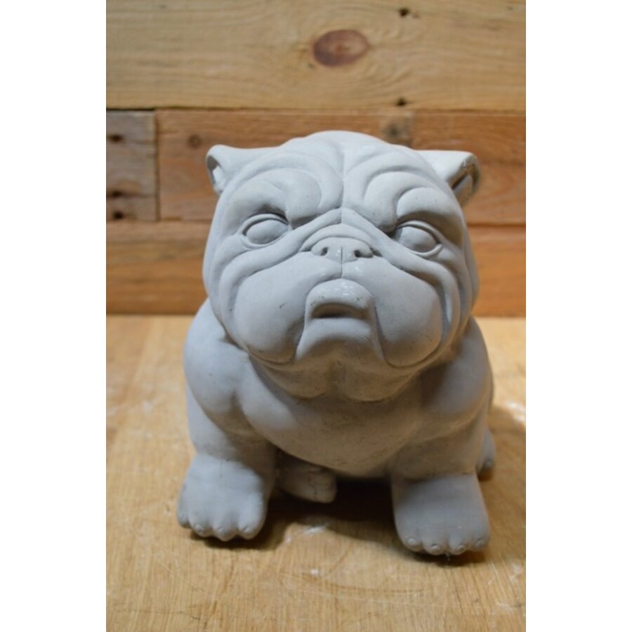 Buldog grijs geschilderd-2