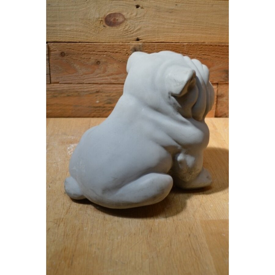 Buldog grijs geschilderd-4