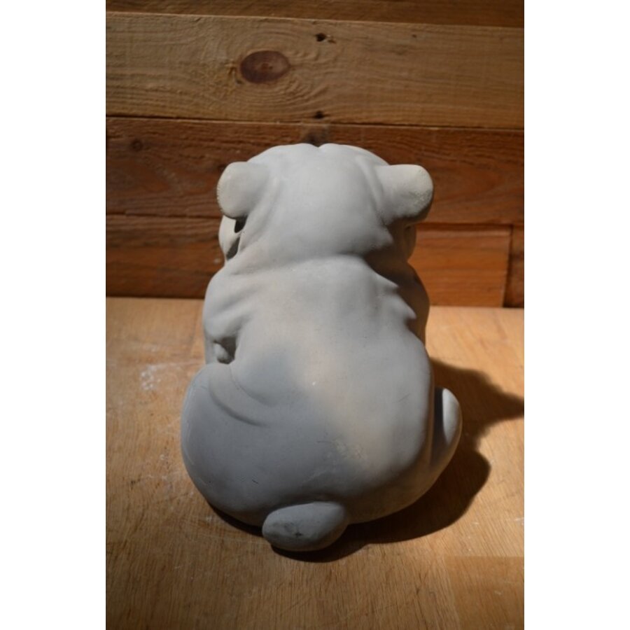 Buldog grijs geschilderd-5