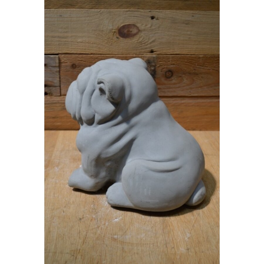 Buldog grijs geschilderd-6