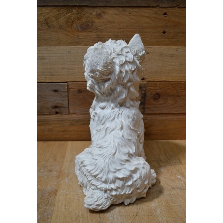 Decoratief polystone West Highland terriër beeld-4