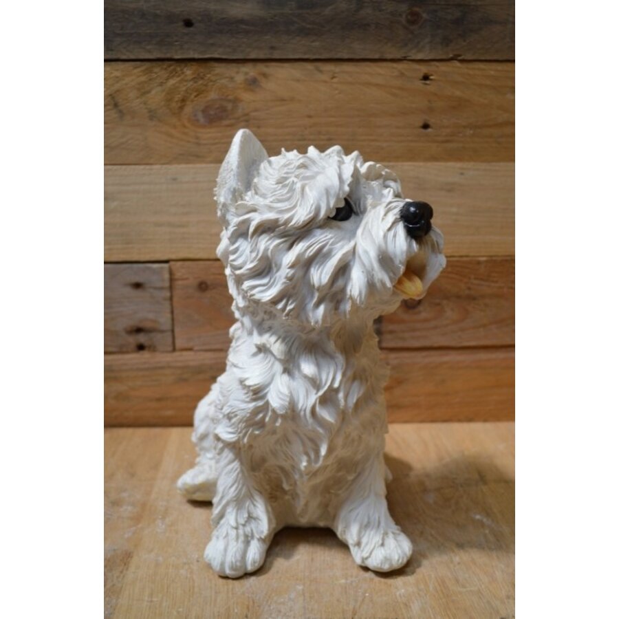 Hondje West Highland terrier gemaakt van polystone-7